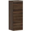 Hansgrohe Xelu Q Bočná skrinka 40x107x35 cm, 1 dvierka, pánty vpravo, tmavý orech/matná biela 54134700-HG