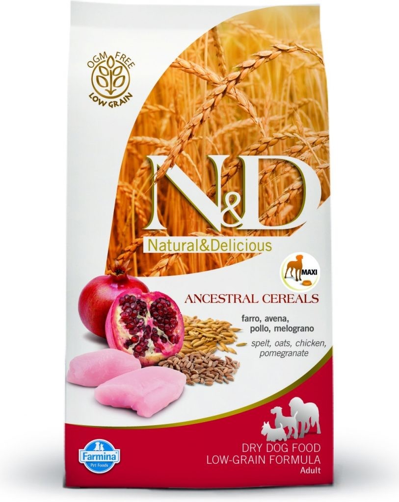 N&D Dog Low Grain Adult Medium & Maxi Chicken & Pomegranate 12 kg