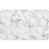 Kúpeľňová predložka Venor, 80 × 50 cm, mikrovlákno, biela, mramor, 1802132