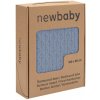 Bambusová pletená deka New Baby so vzorom 100x80 cm blue