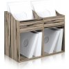 ZOMO VS-Box 200/2 Zebrano (VS-Box 200/2 je praktický spôsob ako ukladať svoje vinylové platne štýlovým a účinným spôsobom. Kapacita 400 - 480 LP.)