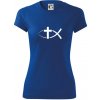 Ježíšova ryba - Dámske Fantasy športové (dresovina) - XS ( Kráľovská modrá )
