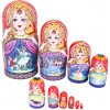 Matrioška 10ks 20cm Ruská zima (Drevená dekorácia na poličku)