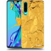 Picasee silikónový čierny obal pre Huawei P30 - Gold