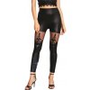 Sexy legíny lesklé čierne - ZOJA4 Veľkosť: M