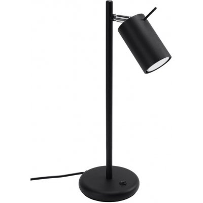 Sollux | Sollux SL.1091 - Stolná lampa RING 1xGU10/40W/230V čierna | SLX0825