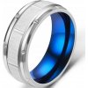 Prsteň Travis - Strieborná/Modrá/59mm KP-17242