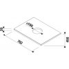 Jika MIO-N vrchná doska skrinky 76 cm pod umývadlo na dosku H46J7130015001 76,2 x 45 x 2 cm biela