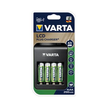 Varta LCD Plug Charger + 4x AA 2100mAh 57687101441