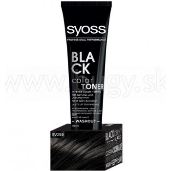 Syoss Color Toner Washout dočasná intenzívna farba na vlasy Čierna 150 ml  od 5,52 € - Heureka.sk