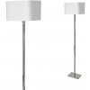 EUlight Stojacia lampa Napoli, 1x biele textilné tienidlo, ch