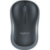 Logitech M185/Kancelářská/Optická/1 000 DPI/Bezdrátová USB/Šedá 910-002235
