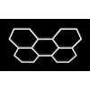 LVT Hexagon LED dizajnové osvetlenie 168x238cm 5S 192W 6500K PL5122