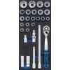 BGS technic Vložka do dílenského vozíku 1/3 sada 27dílná 4126