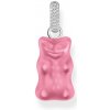 Thomas Sabo PE967 052 9 Big Silver Gold Bears Pendant in Pink with Stones