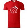 Hádzaná lopta ruka - Tričko z organickej bavlny - M ( Červená )