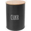 Orion Plechová dóza na cukor BLACK