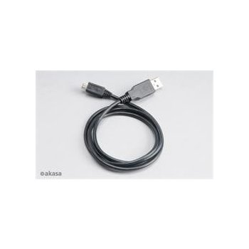 Akasa AK-CBUB05-10BK USB 2.0, male A na micro B male, 100cm, černý