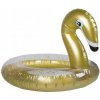 Nafukovacie koleso labuť zlatá s trblietkami 70cm
