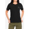 Bavlnené tričko dámske Arcteryx Kragg SL Cotton Emblem Crew SS - black