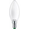 LED žiarovka E14 Candle B35 2,3W = 40W 485lm 210lm/W 2700K Warm 300° CLASS A UltraEfficient Philips