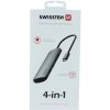 SWISSTEN USB-C Hub 4 in 1 farba Aluminium 44040101