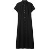 GAP SS Shirtdress Maxi čierna