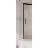 RADAWAY IDEA BLACK PN S 70cm ľavá bočná stena vaňovej zásteny celorámová, profil čierny, sklo číre, 10005070-54-01L