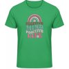 Akciové Gildan Soft-Style Tričko - Pozitívna myseľ, život - Irish Green - L - Pánske