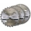 Silverline Pílové kotúče 3 ks TCT 205 x 30/25/18/16 mm 408979