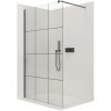 CERANO Sprchová zástena Walk-in Onyx TL/P čierna mat, industriálne sklo 150x120