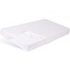 BABYMATEX Prestieradlo nepremokavé s gumičkou Bamboo biele 60x120 cm