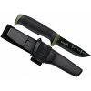 HULTAFORS 380270 OK4 outdoorový nôž 9,4 cm, čierno-zelená, plast, Santoprene, puzdro