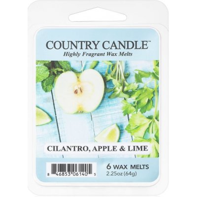 Country Candle Cilantro, Apple & Lime vosk do aromalampy 64 g