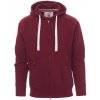 PAYPER DALLAS+ 000021-0001 / Celozapínacia pánska mikina s kapucňou - bordeaux XXXL