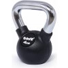 TRINFIT Kettlebell kov / guma s chrom madlem PREMIUM 4 kg