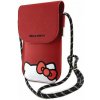 Hello Kitty Leather Hiding Kitty Phone Bag Red Nové