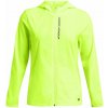 Dámska bežecká bunda Under Armour, OUTRUN THE STORM reflexný neón,Čierna, S