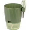 STREND PRO Garden Kvetináč Strend Pro, s nožnicami, farba zelená, 15,5x12,5x16 cm
