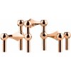 Stoff Nagel Dizajnový svietnik STOFF Nagel Rose Gold – set 3 ks