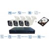 Kamerový set cctv 4x infra kamera 720P s 20m IR a DVR + 1TB HDD