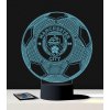 Beling 3D lampa, Manchester city lopta s logom, 7 farebná S469