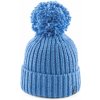 Zimná pletená čiapka Finmark, WINTER HAT modrá, UNI