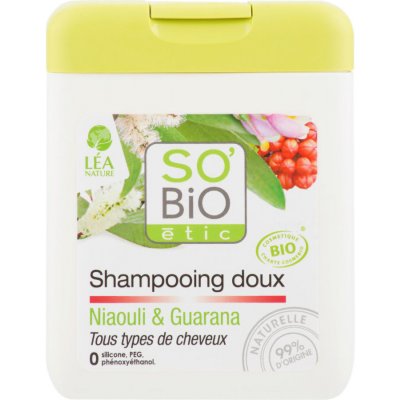 So'Bio jemný šampón na vlasy niaouli-guarana 250 ml