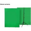 Fotověci Foto Pozadí Konstrukce 1,5 x 2m s Pozadím Přenosné Plátno Bíle nebo Green Screen Výběr Variant Varianta: Zelená