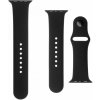 Set silikónových remienkov FIXED Silicone Strap pre Apple Watch 38 mm / 40 mm, čierna