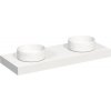 Kompaktná doska pod umývadlo s umývadlom Intedoor TRENTA Compact biela x 120 cm až 160 cm x 50 cm S výrezom