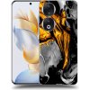 Picasee silikónový prehľadný obal pre Honor 90 5G - Black Gold