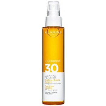 Clarins Sun Protection suchý olej na vlasy a telo SPF30 150 ml