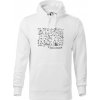 Matematika - čomu nerozumieš - Mikina pánska Cape s kapucňou - 2XL ( Biela )